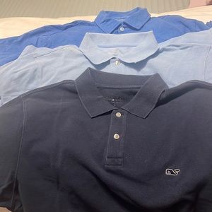 2 medium vineyard vine and 1 large shirt